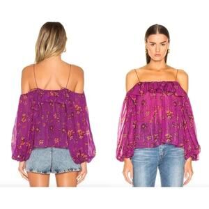 Ulla Johnson | Coline Blouse |  Magenta | Sz 0